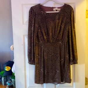 Purple cheetah dress